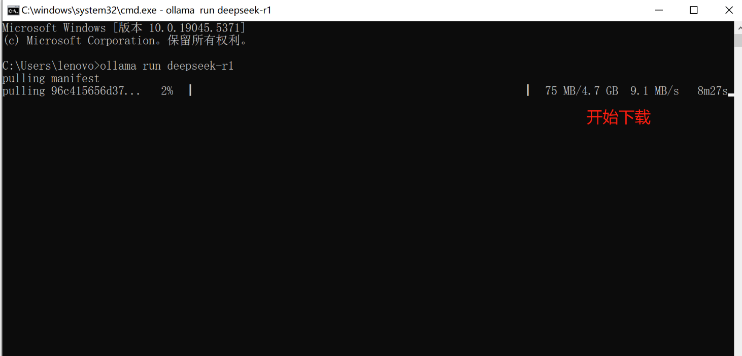 DeepSeek 本地部署 (Ollama+DeepSeek R1 安装实例)