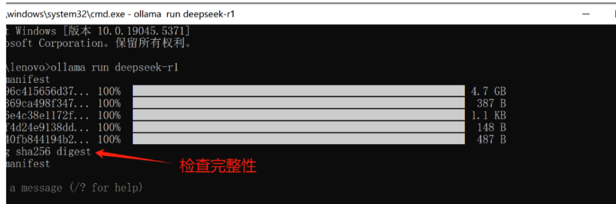 DeepSeek 本地部署 (Ollama+DeepSeek R1 安装实例)