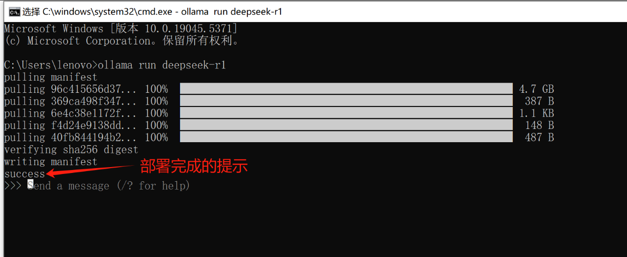 DeepSeek 本地部署 (Ollama+DeepSeek R1 安装实例)