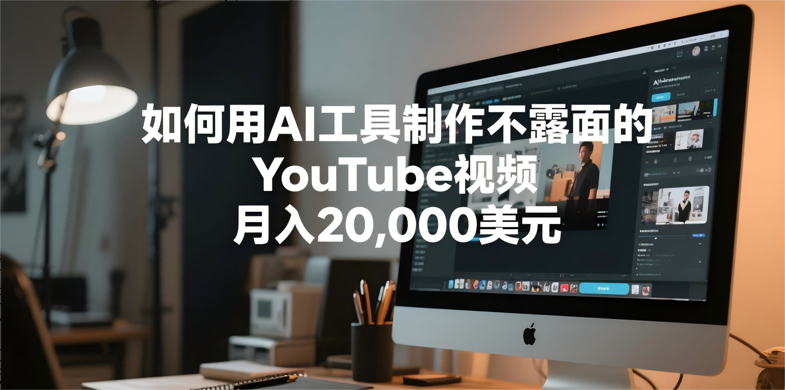 如何用AI工具制作不露面的 YouTube视频 月入20,000 美元