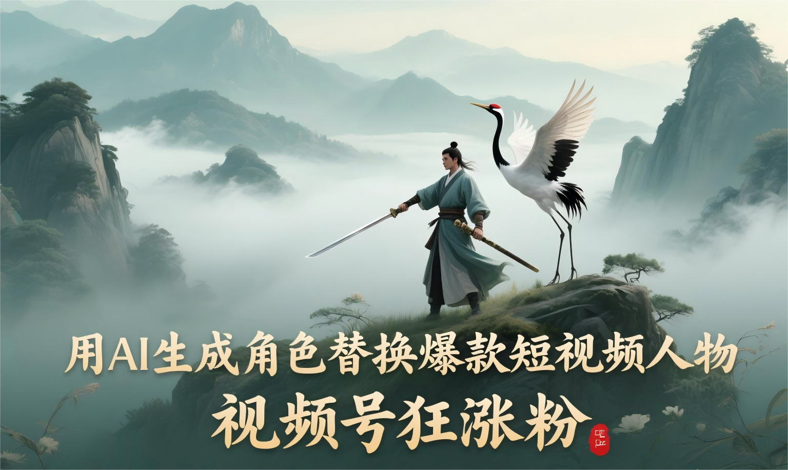 用AI生成角色替换爆款短视频人物 视频号狂涨粉