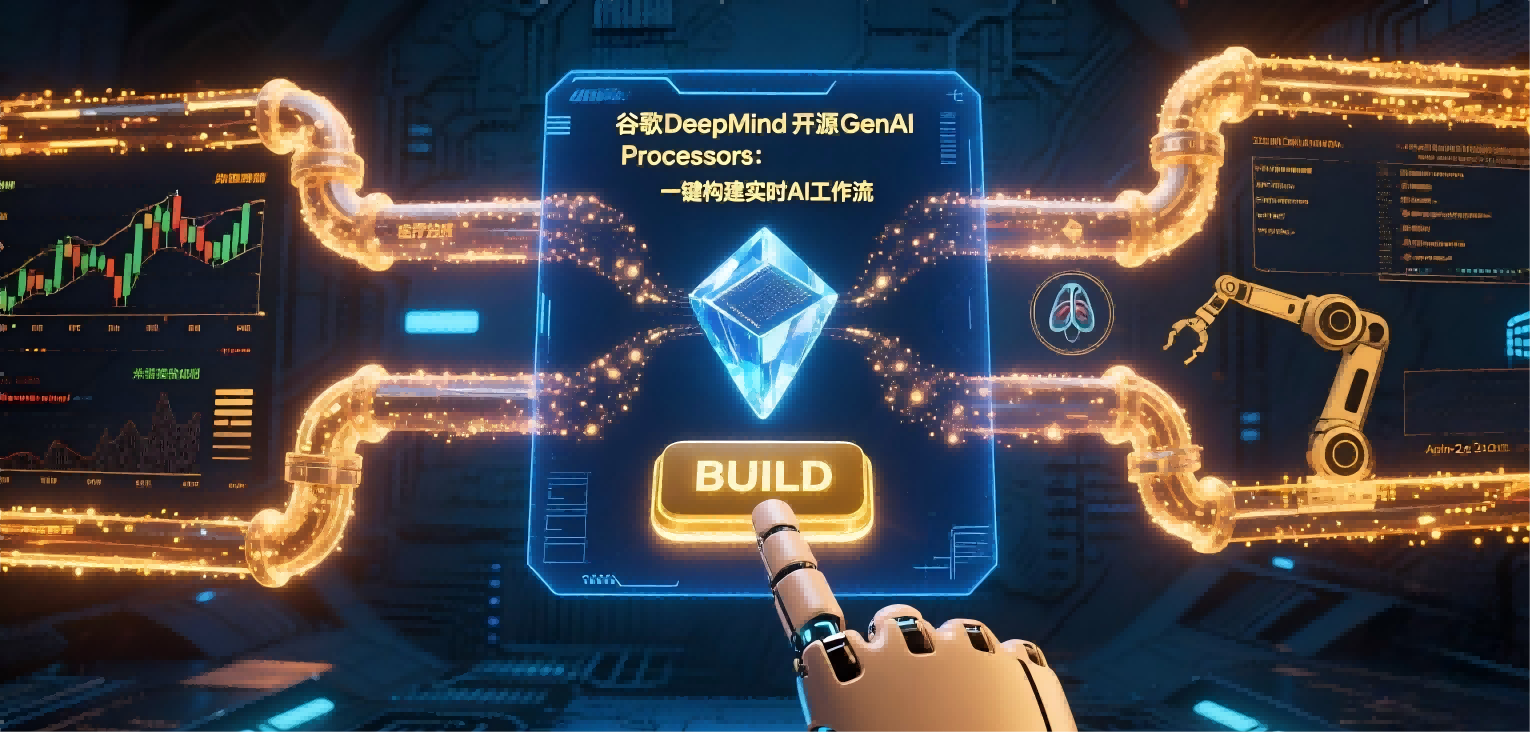 谷歌DeepMind开源GenAI Processors：实时AI工作流构建迈入”一键时代”