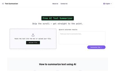 AI Text Summarizer