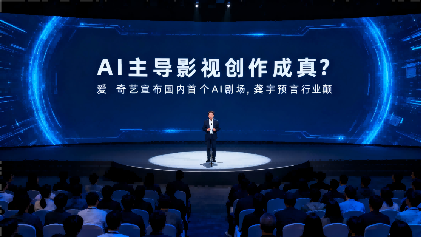 AI主导影视创作成真？爱奇艺宣布国内首个AI剧场，龚宇预言行业颠覆在即