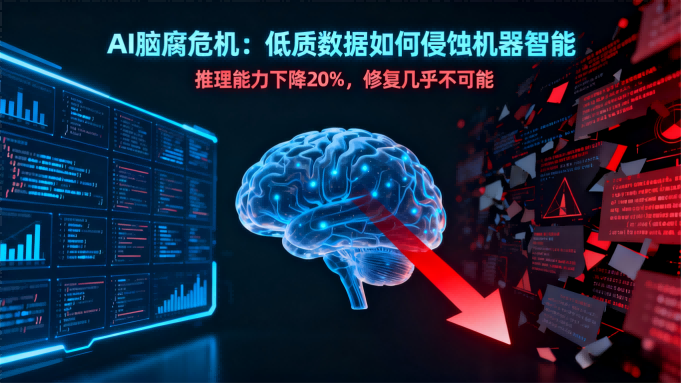 别让AI“刷”成傻子！研究揭示低质数据永久损伤模型推理能力