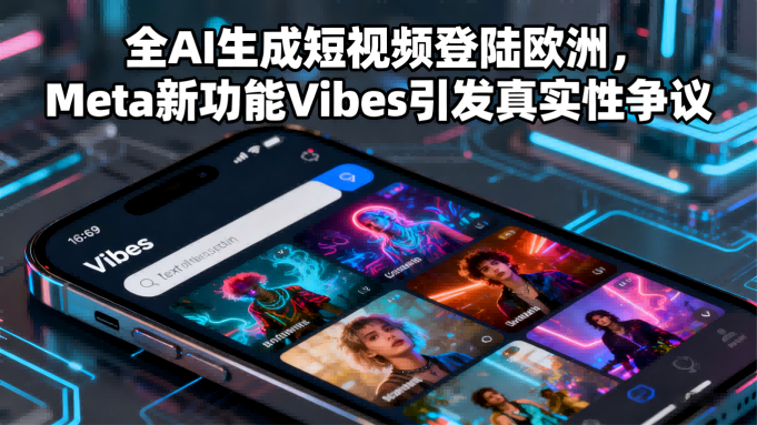全AI生成短视频登陆欧洲，Meta新功能Vibes引发“真实性”争议