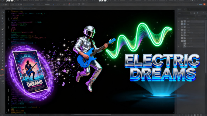 设计革命！Lovart推出“元素拆分”，海报秒变可分层编辑素材