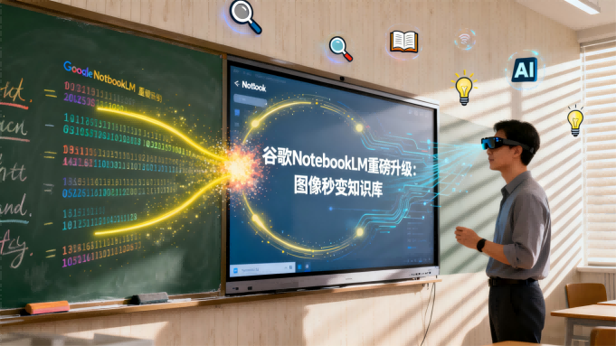 谷歌NotebookLM重磅升级：图像秒变知识库，板书手写体无所不识
