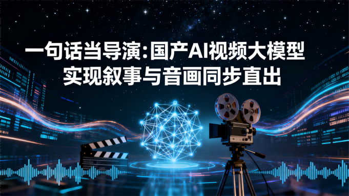 一句话当导演：国产AI视频大模型实现叙事与音画同步直出