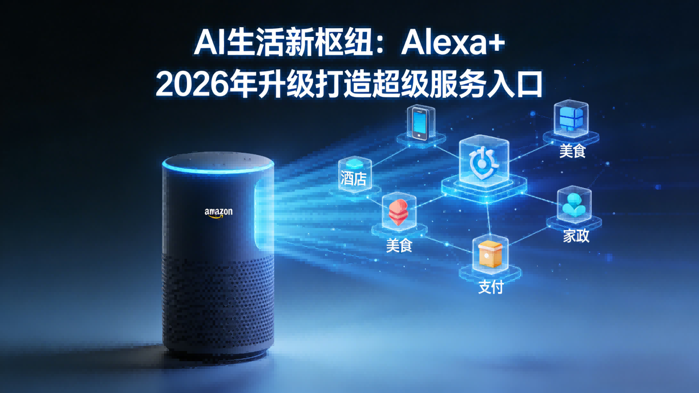 亚马逊押注AI超级入口，Alexa+2026年整合四大生活服务平台