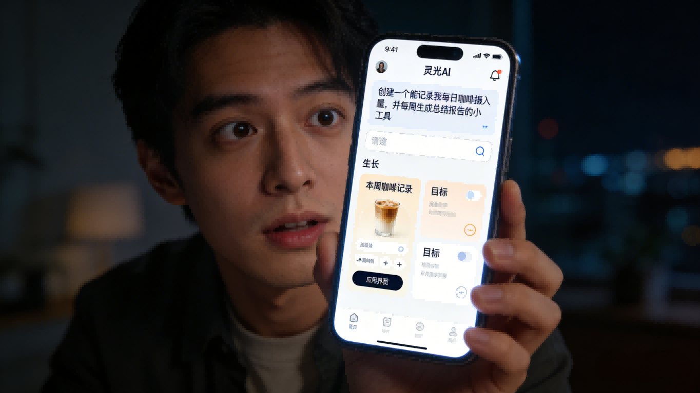 月创1200万应用！灵光AI掀起“全民开发”新浪潮