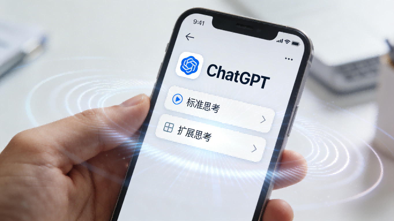 手机版ChatGPT迎来重大更新：用户首次可自主调节AI“思考深度”