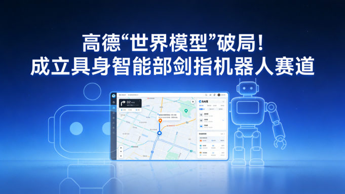 高德“世界模型”破局！成立具身智能部剑指机器人赛道