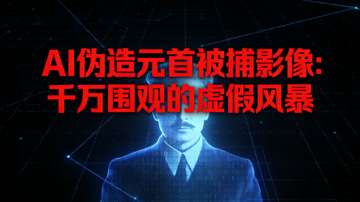 当AI伪造国家元首被捕影像：一次千万级围观的虚假信息风暴