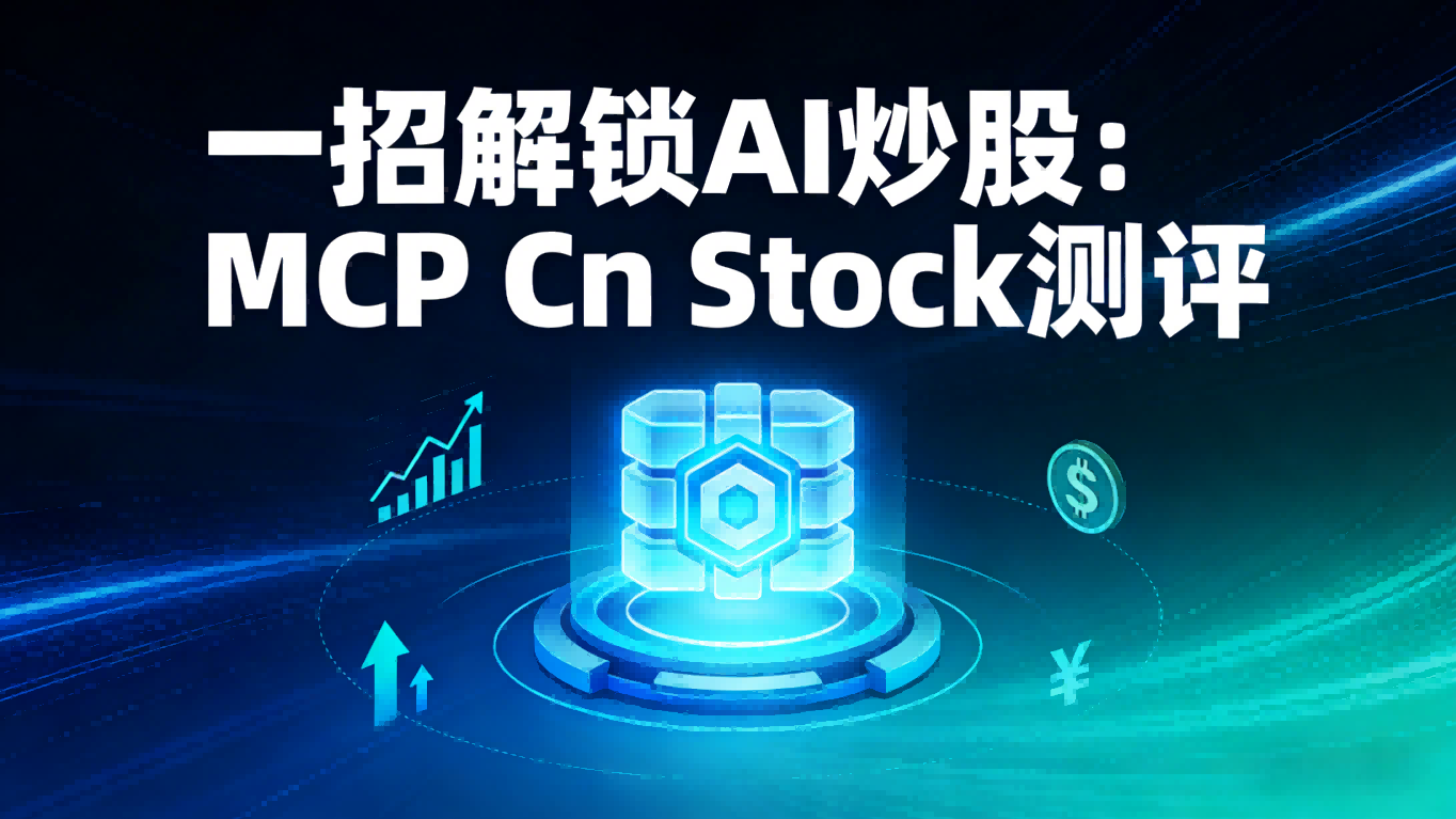 一招解锁AI炒股：MCP Cn Stock测评，让你免费拥有专业投顾级数据