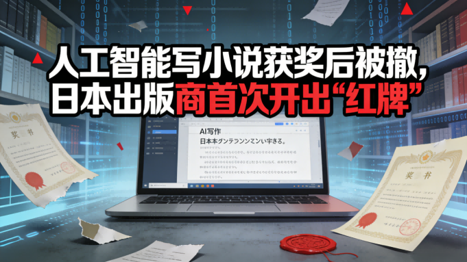 人工智能写小说获奖后被撤，日本出版商首次开出“红牌”