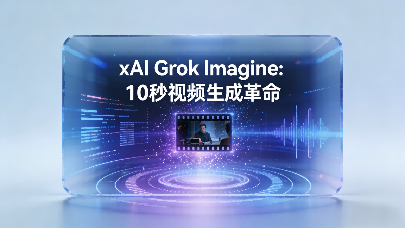 马斯克xAI放出“视频加速器”！Grok Imagine 10秒成片，音画同步挑战好莱坞