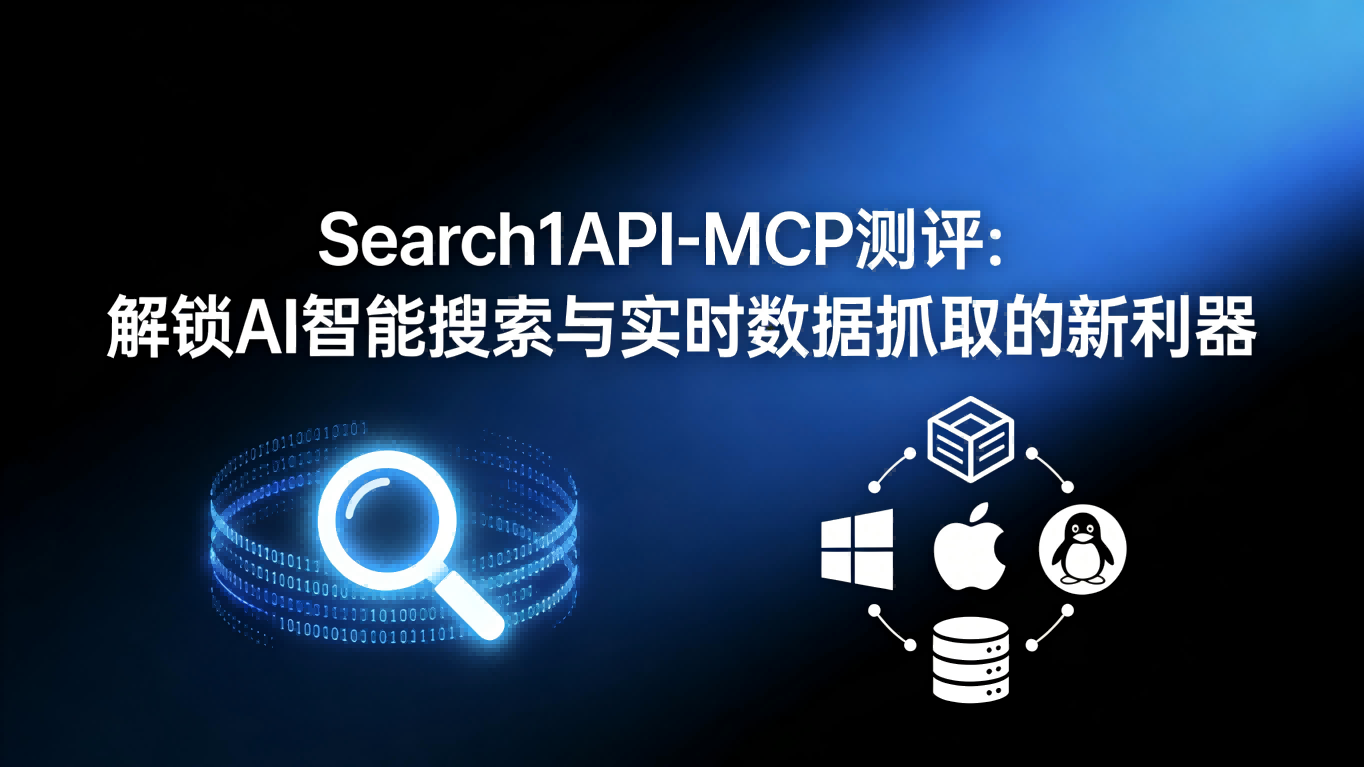 🔍 Search1API-MCP 测评：解锁AI智能搜索与实时数据抓取的新利器