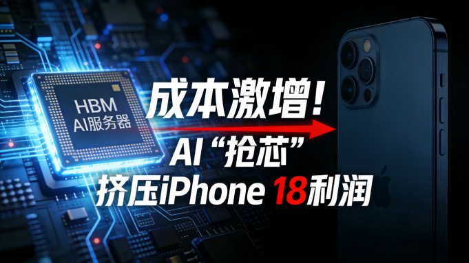 成本激增！iPhone 18利润遭AI巨头“抢芯”挤压，苹果如何应对？