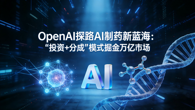 OpenAI探路AI制药新蓝海：拟以“投资+分成”模式掘金万亿市场