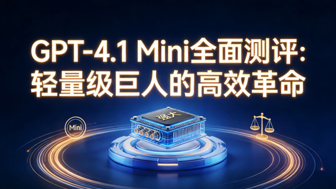GPT-4.1 Mini 深度测评：以“Mini”之躯，比肩旗舰的高效智能引擎