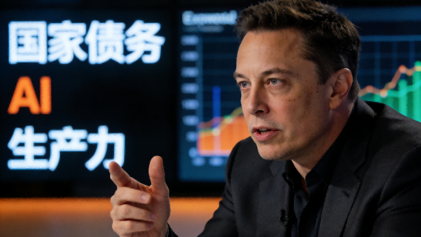 马斯克划出债务红线：38.5万亿美元重压下，唯有技术革命能挽救美国经济