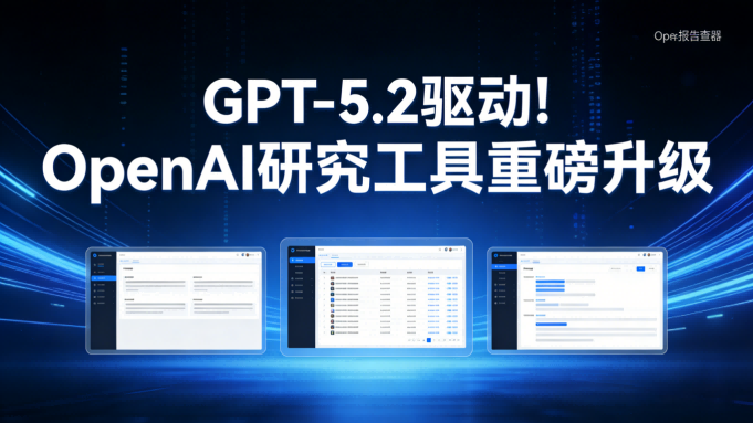 GPT-5.2加持！OpenAI研究工具重磅升级，全屏报告查看器带来沉浸式科研体验