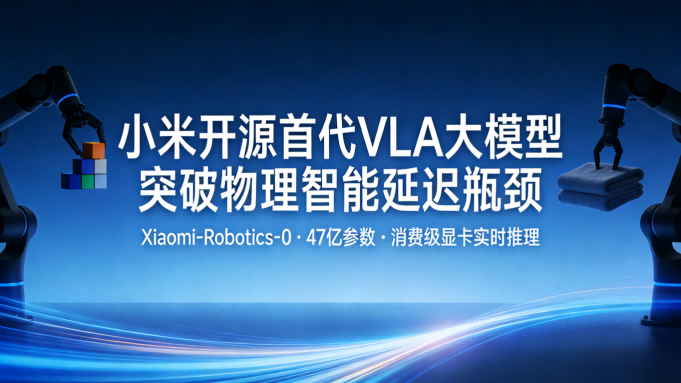 为机器人大脑装上“敏捷小脑”：小米开源47亿参数VLA模型，终结动作断层顽疾