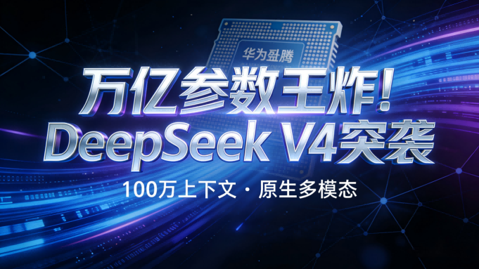 国产AI打出“王炸”：DeepSeek V4携万亿参数突袭，百万上下文仅是个开始