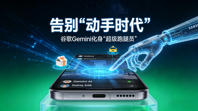 告别“动手时代”：谷歌 Gemini 化身“超级跑腿员”，Pixel 10 与三星 S26 率先开启“动口不动手”新纪元
