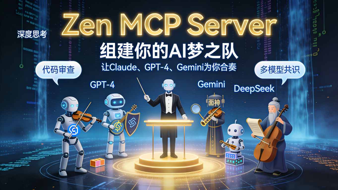 告别单打独斗！Zen MCP Server测评：让你的AI助理秒变“超级团队”