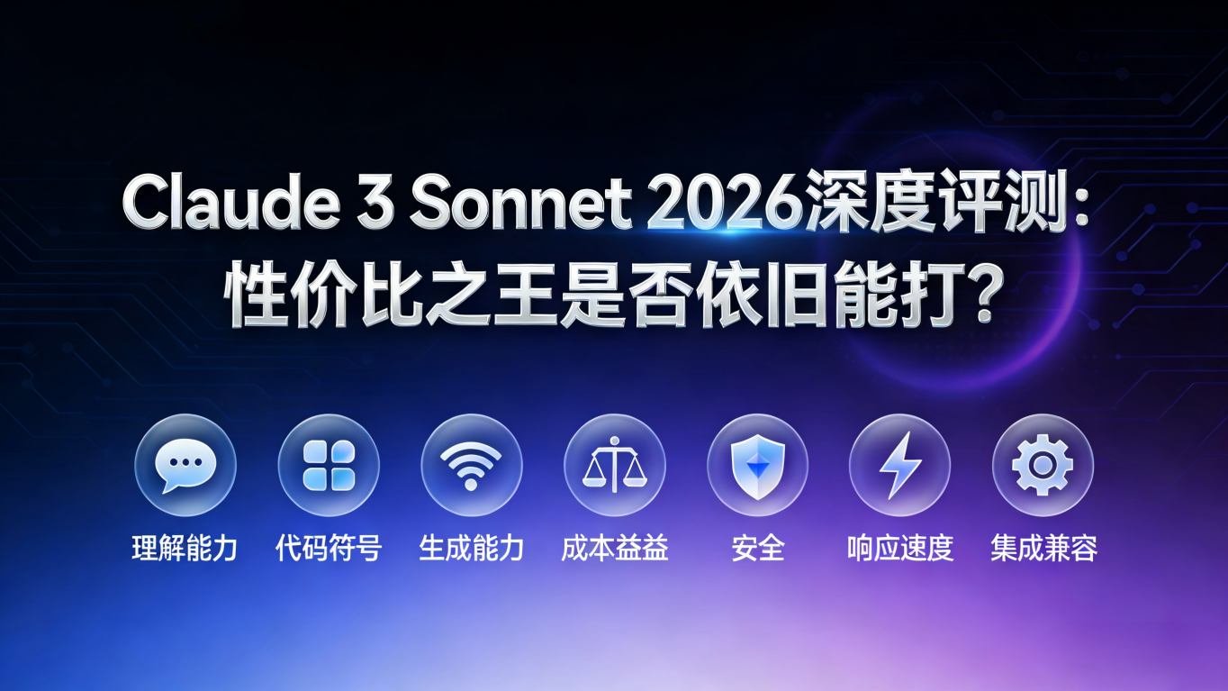 Claude 3 Sonnet 深度评测：2026年的“性价比之王”是否依旧能打？