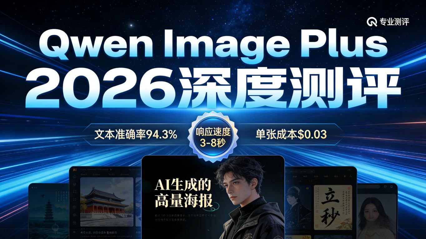 双模态新王者：Qwen Image Plus 全面测评——从文本渲染到图像编辑的2026技术深潜