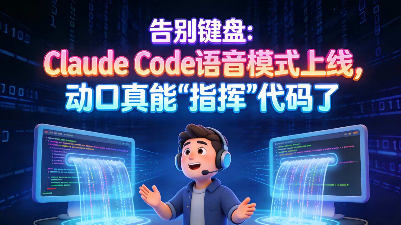 告别键盘：Claude Code语音模式上线，动口真能“指挥”代码了