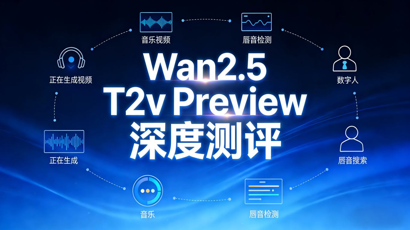 深度测评：Wan2.5 T2v Preview，不仅是视频生成器，更是音画同步的“多模态魔术师”