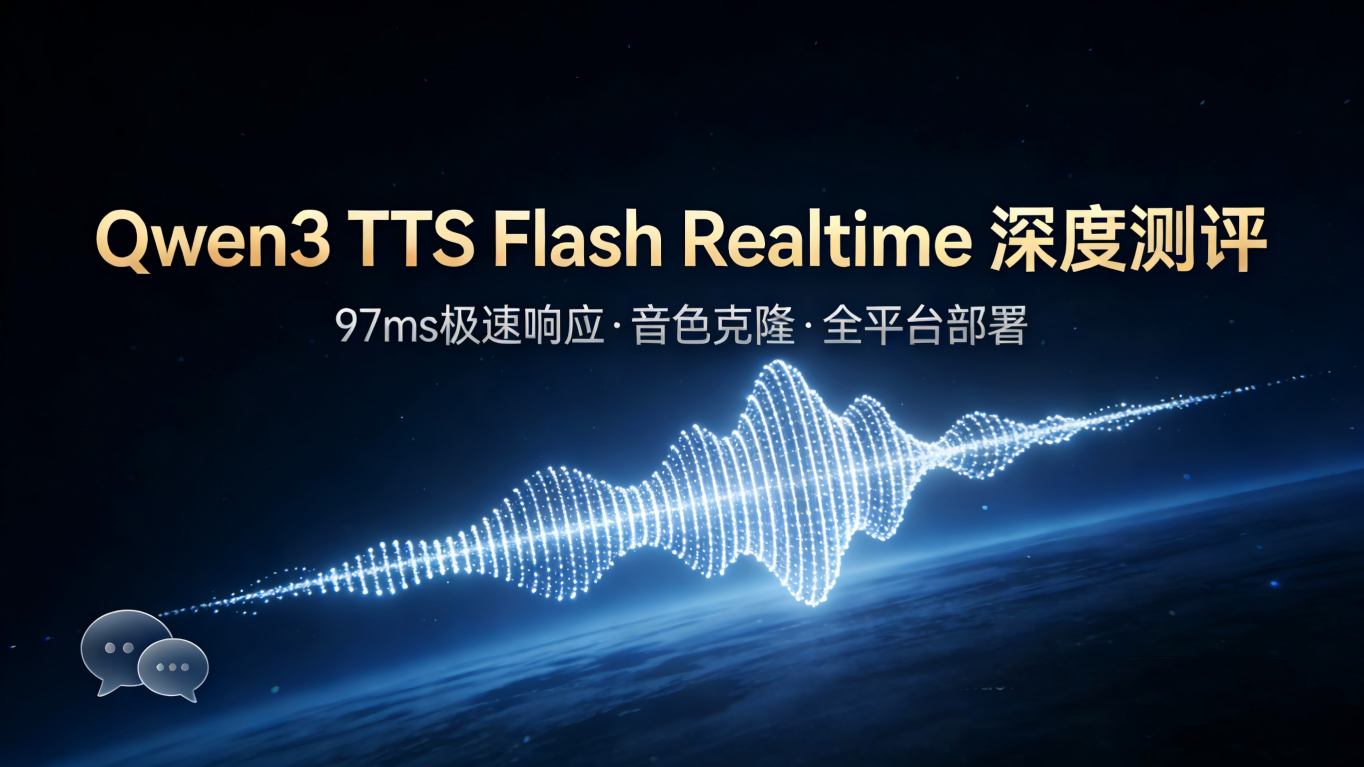 颠覆实时语音交互：Qwen3 TTS Flash Realtime 全维度深度测评——从97ms极速响应到音色“凭空捏造”的革命