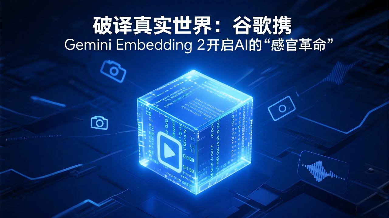 破译真实世界：谷歌携Gemini Embedding 2开启AI的“感官革命”