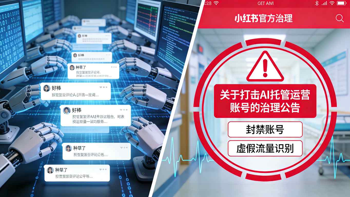 “数字员工”上岗遇冷：小红书挥剑斩“AI水军”，医疗界敲响安全警钟