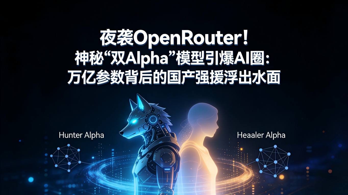 夜袭OpenRouter！神秘“双Alpha”模型引爆AI圈：万亿参数背后的国产强援浮出水面