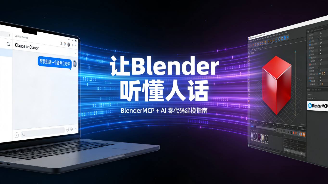 BlenderMCP深度测评：让Blender听懂人话的AI魔法桥