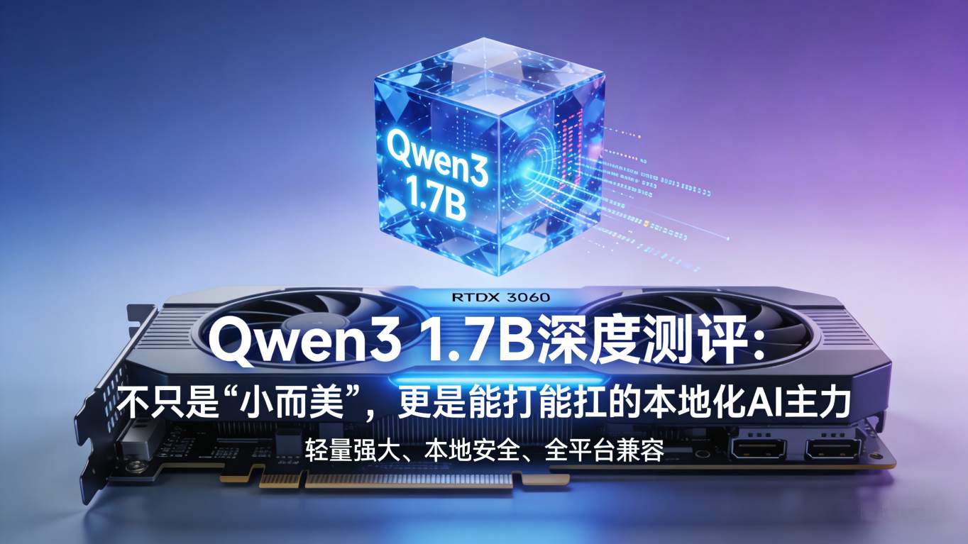 Qwen3 1.7B深度测评：不只是“小而美”，更是能打能扛的本地化AI主力