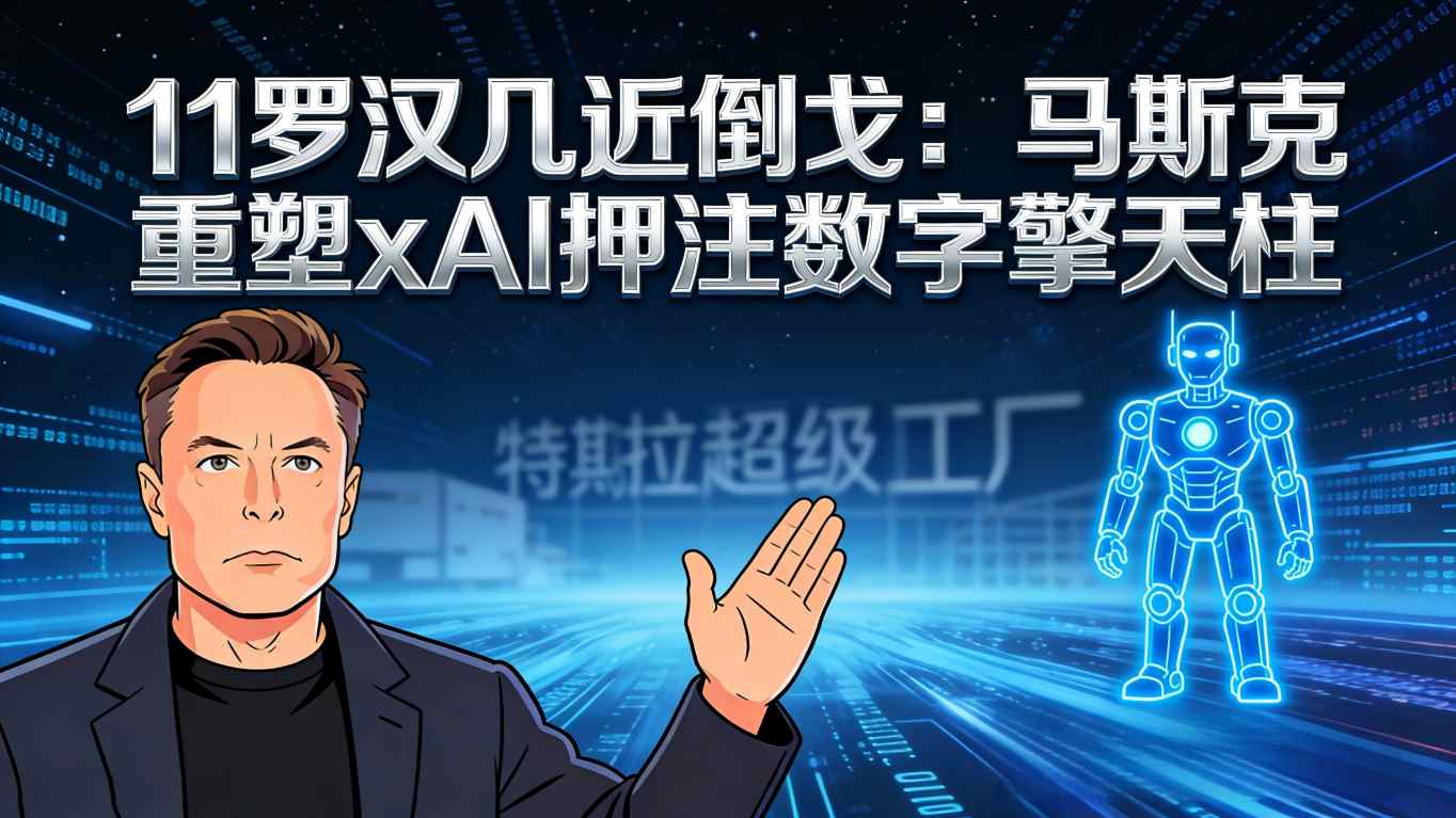 “11罗汉”几近倒戈：马斯克罕见低头认错，重塑xAI押注“数字员工”