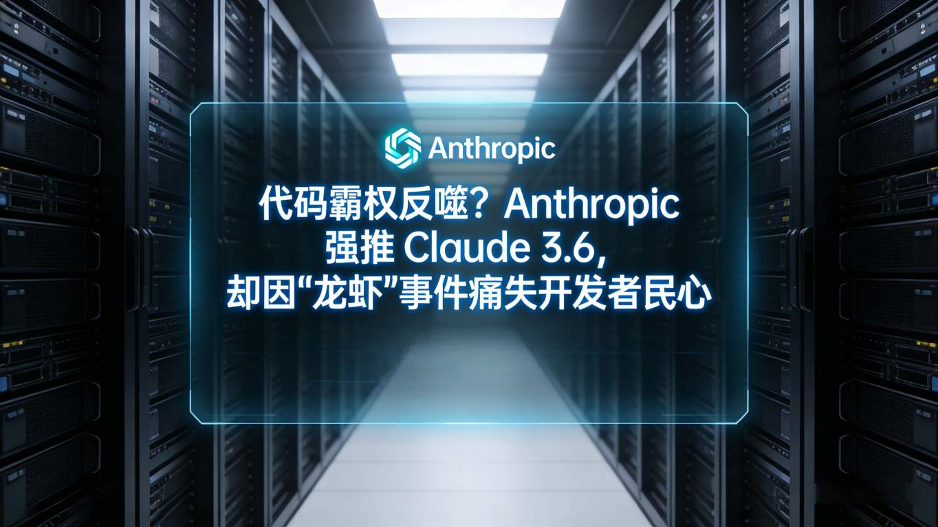 代码霸权反噬？Anthropic 强推 Claude 3.6，却因“龙虾”事件痛失开发者民心