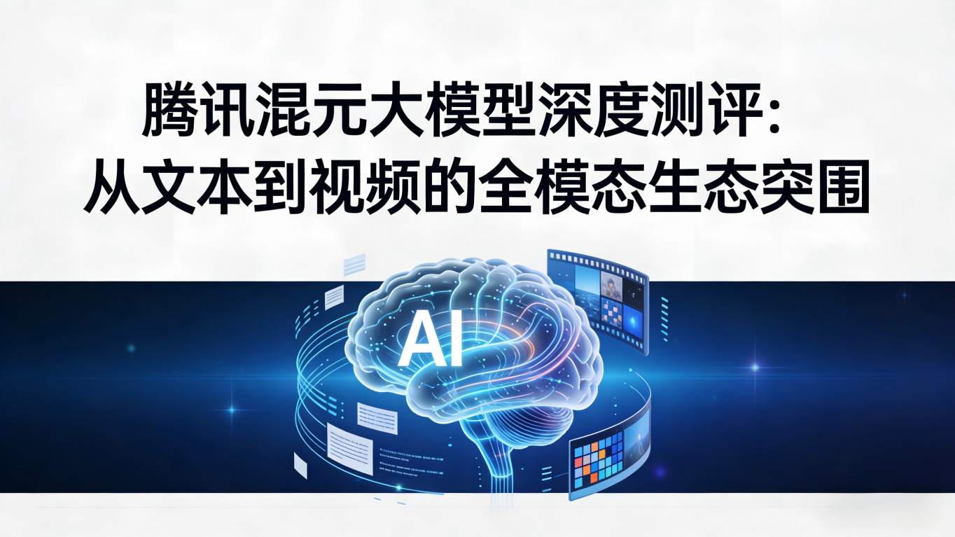 腾讯混元大模型深度测评：从文本到视频的全模态生态突围