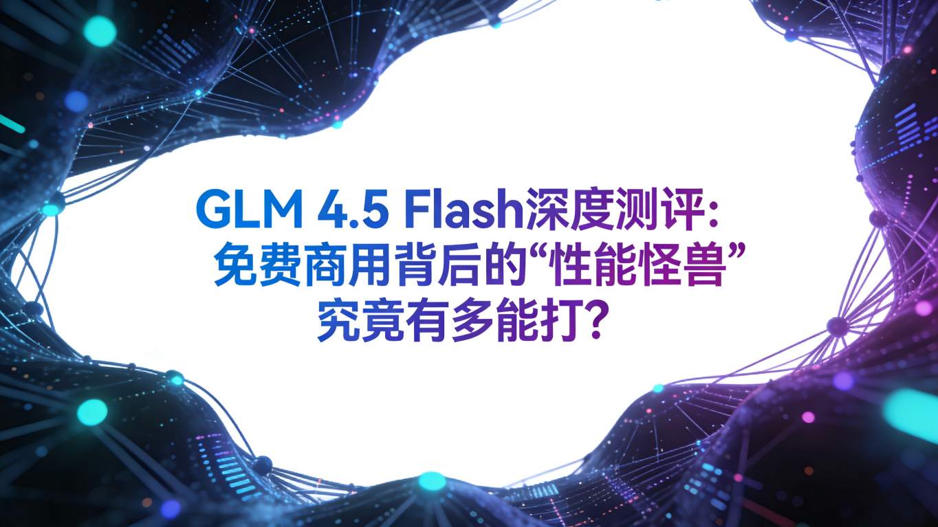 GLM 4.5 Flash深度测评：免费商用背后的“性能怪兽”究竟有多能打？