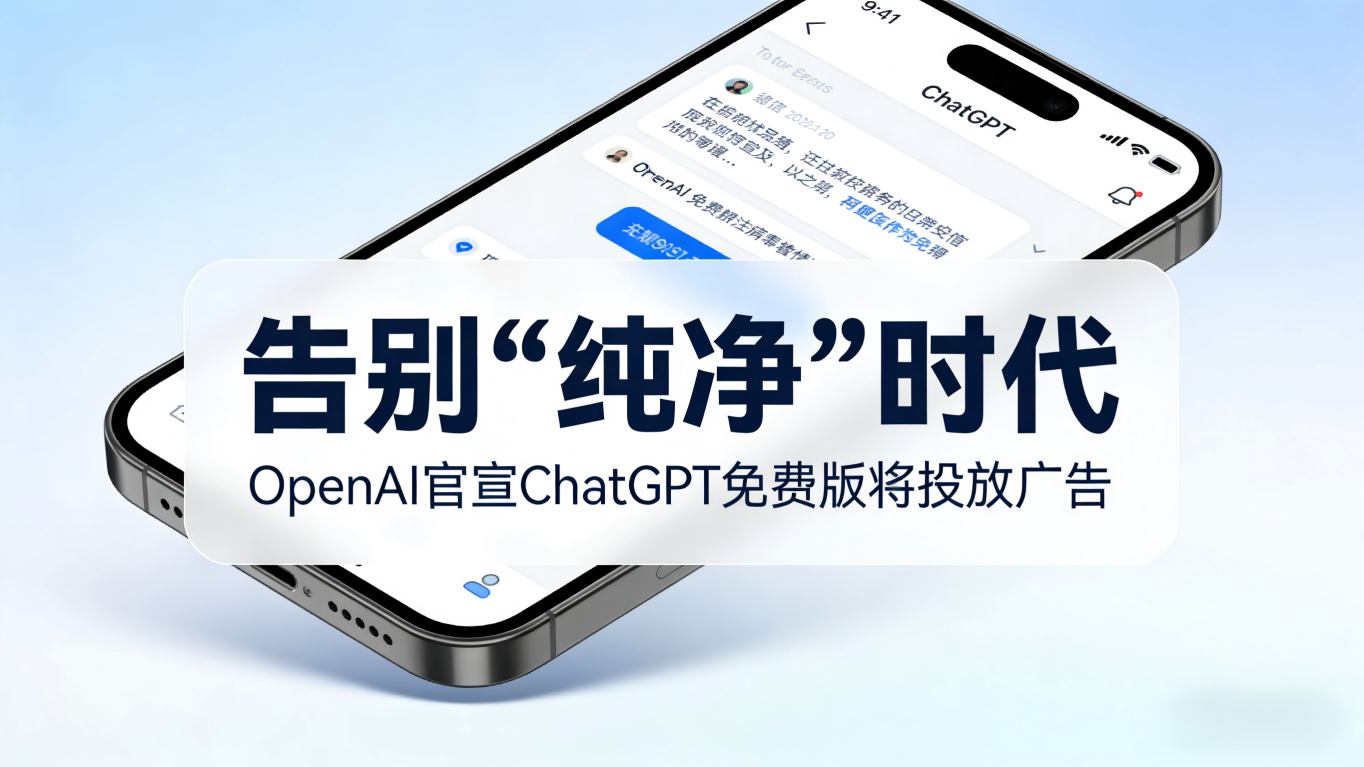 当广告叩响AI对话框：OpenAI确认ChatGPT免费版将引入赞助内容