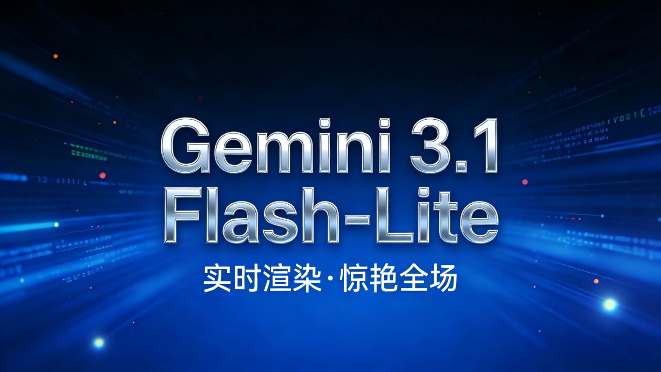 AI“手速”超越人类想象：谷歌Gemini 3.1 Flash-Lite登场，实时渲染让网页“秒生”
