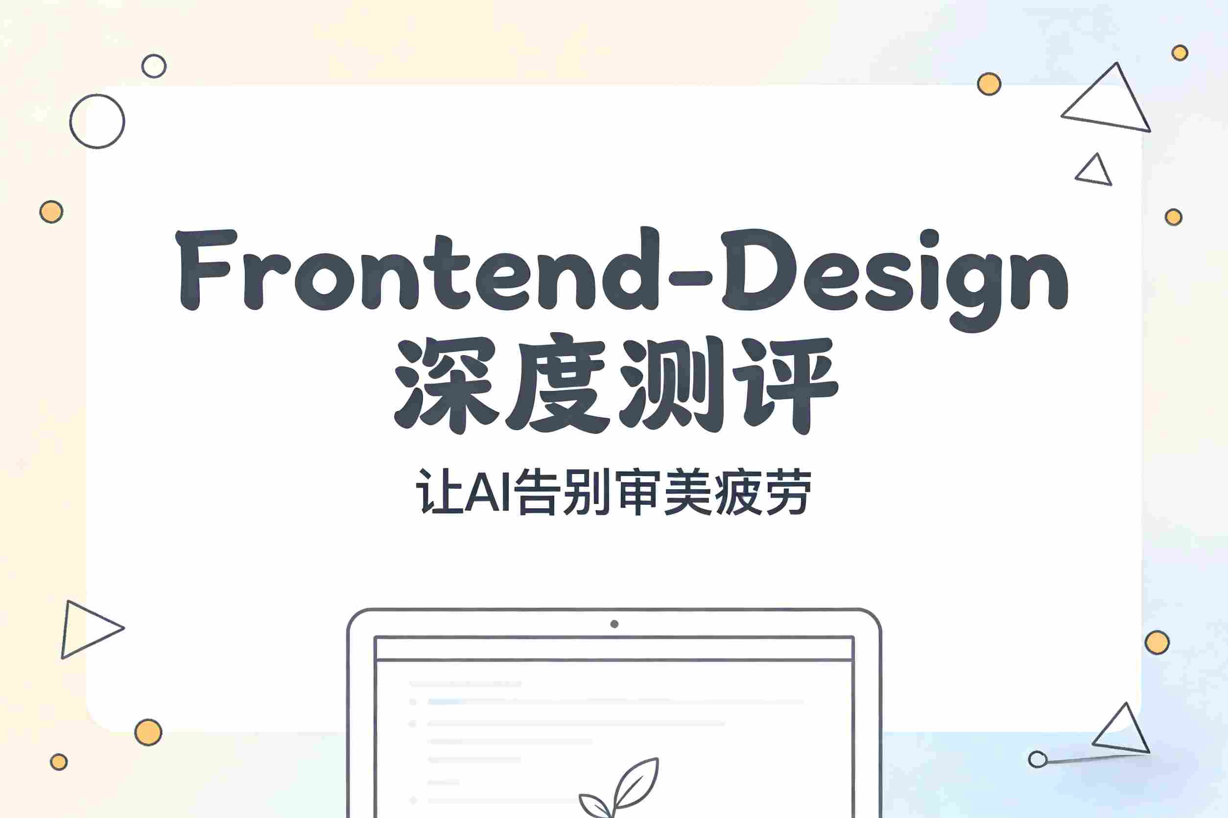 逃离“AI 审美疲劳”：Anthropic 官方 Frontend-Design Skill 深度测评——让 AI 告别“紫渐变+Inter 字体”