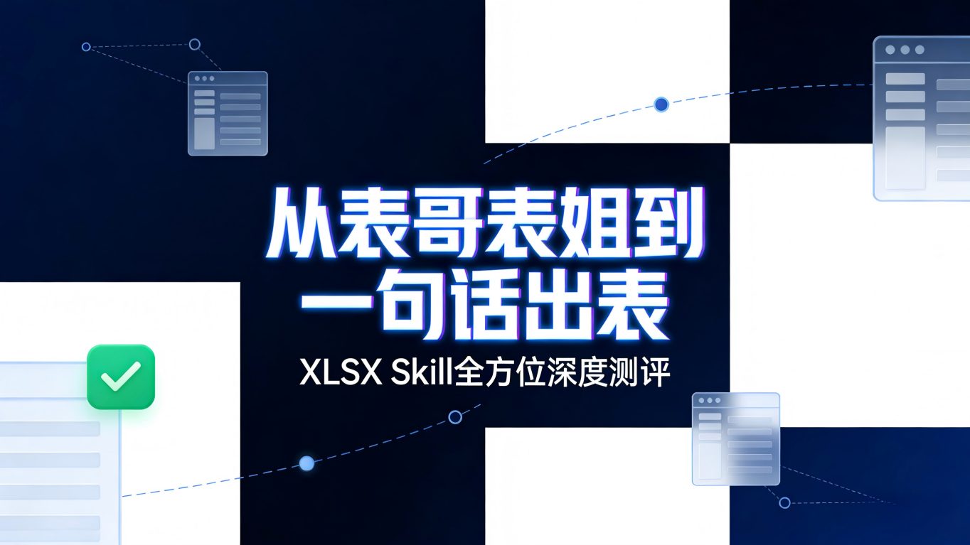 从“表哥表姐”到“一句话出表”——Anthropic官方XLSX Skill全方位深度测评