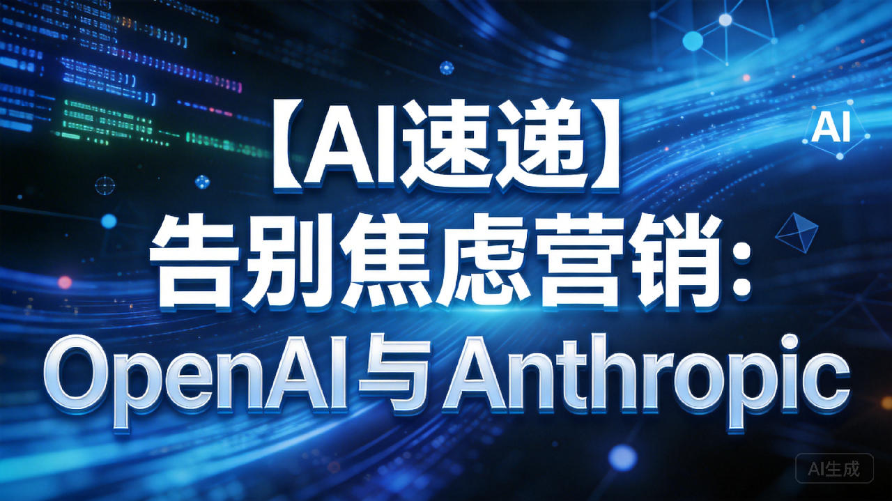 【AI速递】告别焦虑营销：OpenAI 与 Anthropic